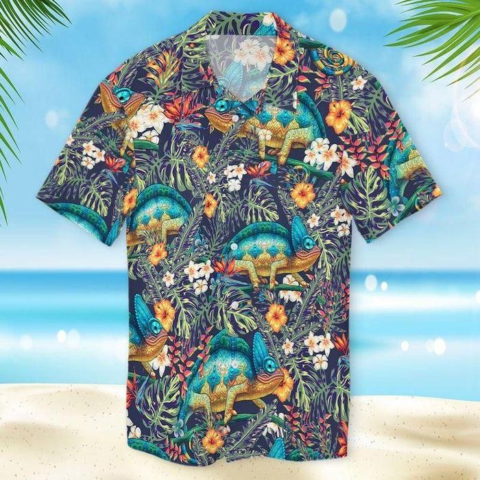Chameleon Aloha Hawaiian Shirts for Men and Women