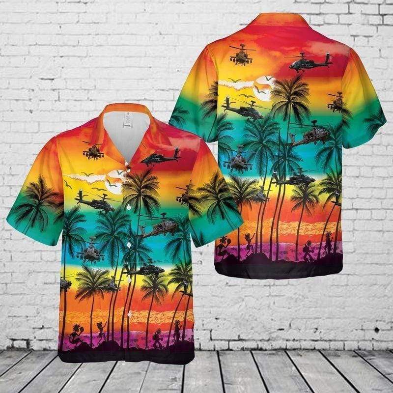 Boeing Apache Aloha Hawaiian Shirts for Men and Women