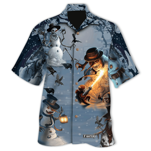 Evil Snowman Unisex Hawaiian Shirt