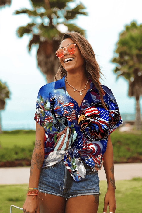 Hawaiian Aloha Shirt For Women, Speech On Freedom Fourth Of July Hawaii Shirt