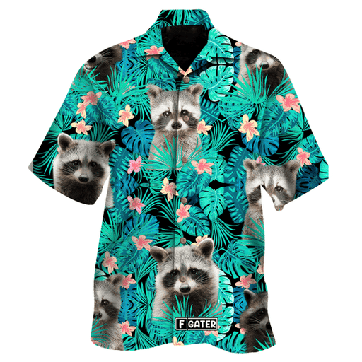 Raccoon Tropical Crazy Summer Shirts Kid Hawaiian Shirt