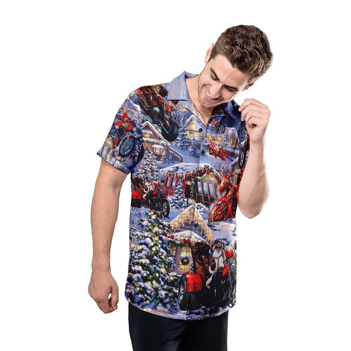 Amazing Santa Biker Hawaiian Shirt