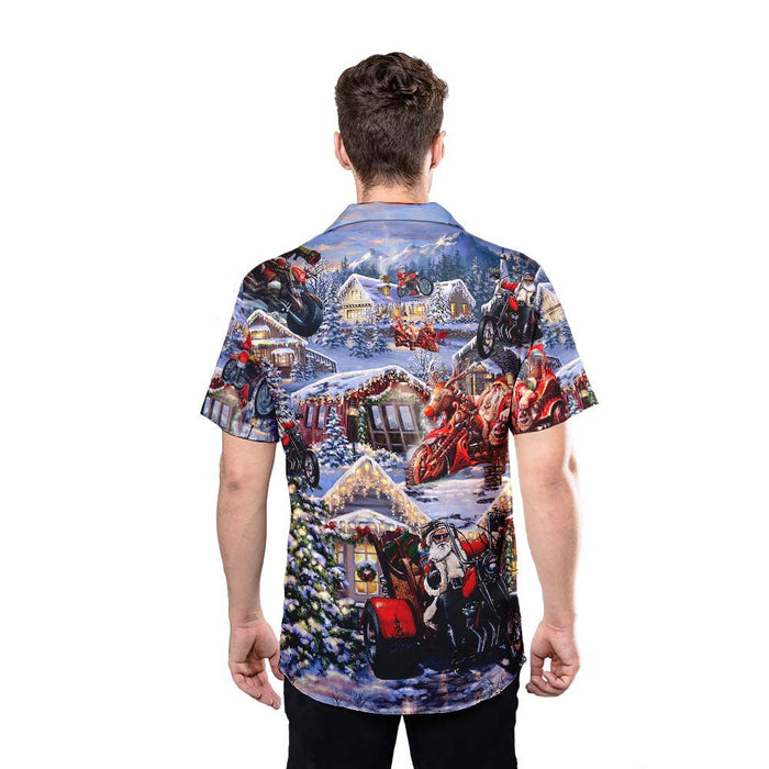 Amazing Santa Biker Hawaiian Shirt