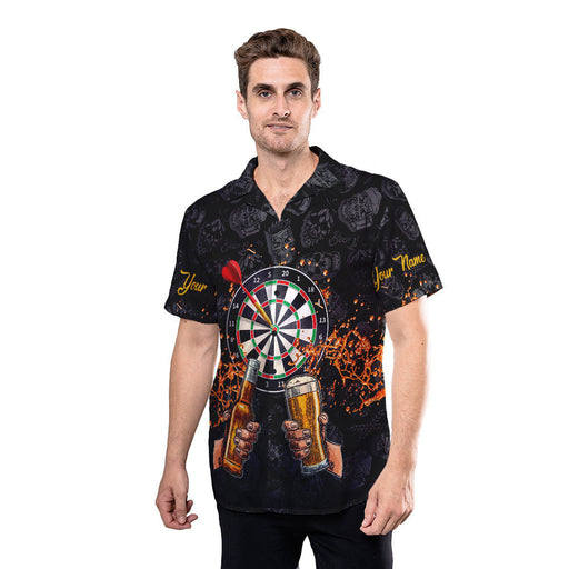 Darts Shirt - Dartboard Game And Beer Craft If You Want Unique Custom Hawaiian Shirt RE