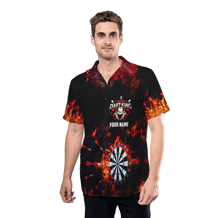 Darts Shirt - Darts Black Custom Hawaiian Shirt RE