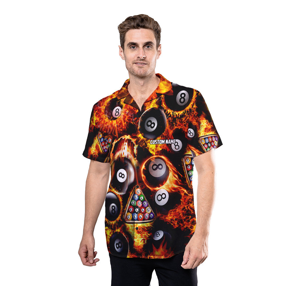 Billiard Shirt - Play With Fire Pool Custom Hawaiian Shirt RE