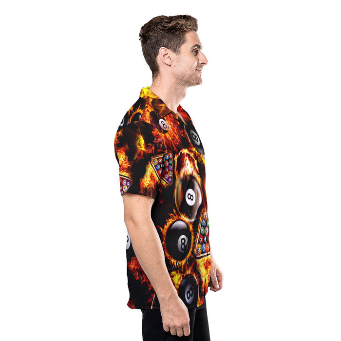 Billiard Shirt - Play With Fire Pool Custom Hawaiian Shirt RE