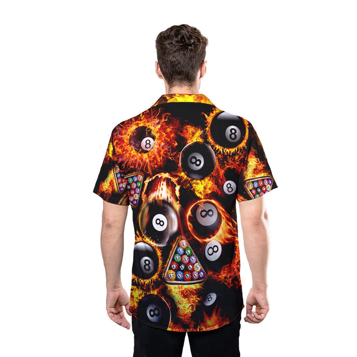 Billiard Shirt - Play With Fire Pool Custom Hawaiian Shirt RE