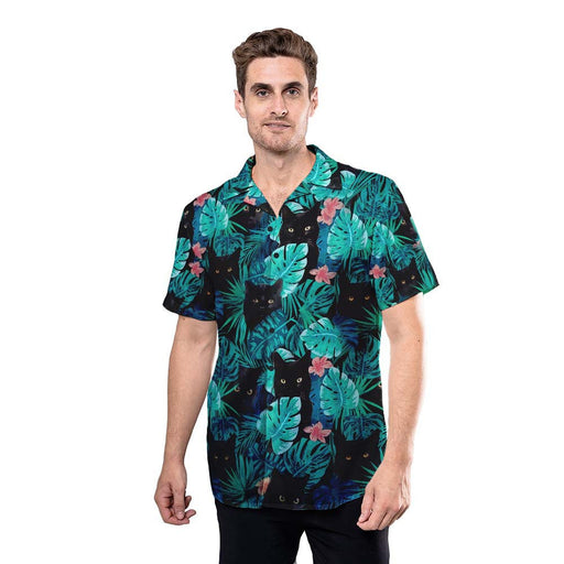 Black Cat Shirt - Tropical Crazy Summer With The Your Black Cat Now Hawaiian Shirt