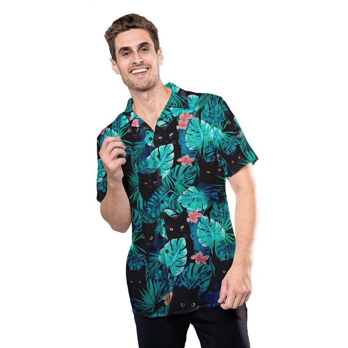 Black Cat Shirt - Tropical Crazy Summer With The Your Black Cat Now Hawaiian Shirt