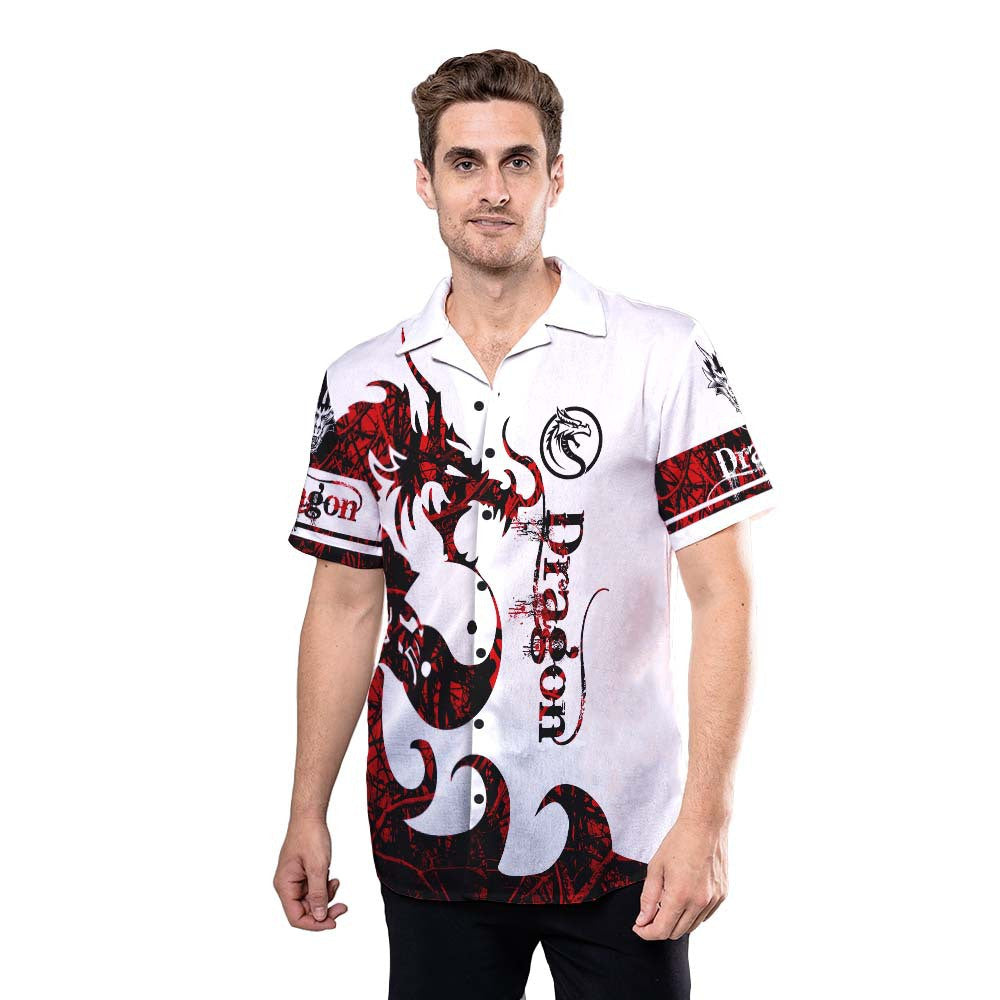 Dragon Shirt - Dragon Red Awesome Design - Dragon Hawaiian Shirt