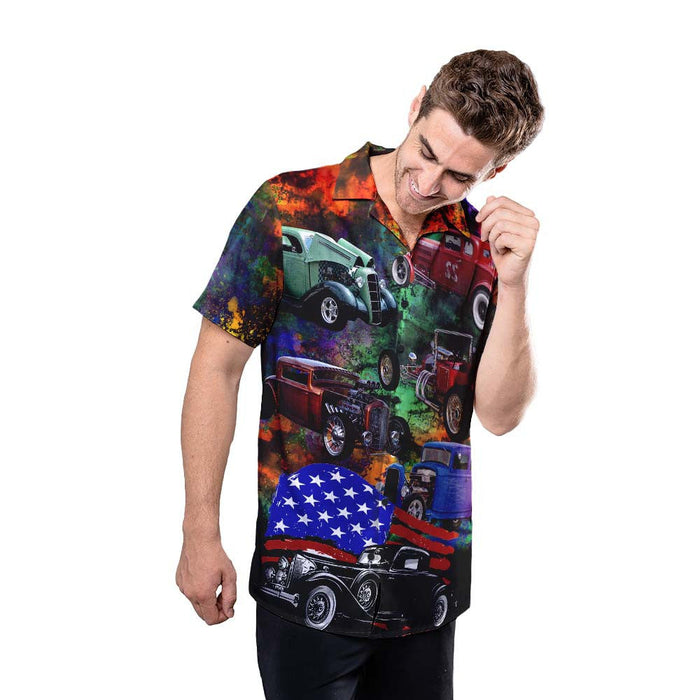 Rat Rods 4Th Of July 2021 - Hot Rod Hawaiian Shirt