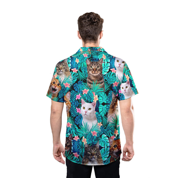 Cat Shirt - Tropical Cat Breeds Hawaiian Shirt