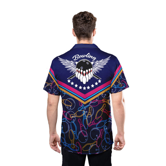 Unique Bowling Shirts - Bowling Pattern v2 Hawaiian Shirt RE