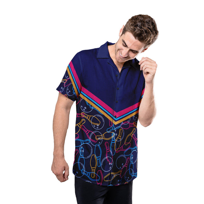 Unique Bowling Shirts - Bowling Pattern v2 Hawaiian Shirt RE