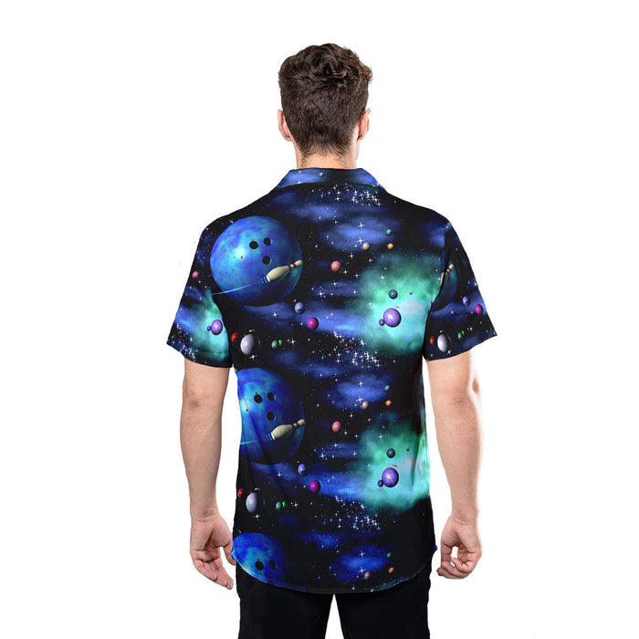 Unique Bowling Shirts - Bowling Galaxy The Universe Unisex Hawaiian Shirt