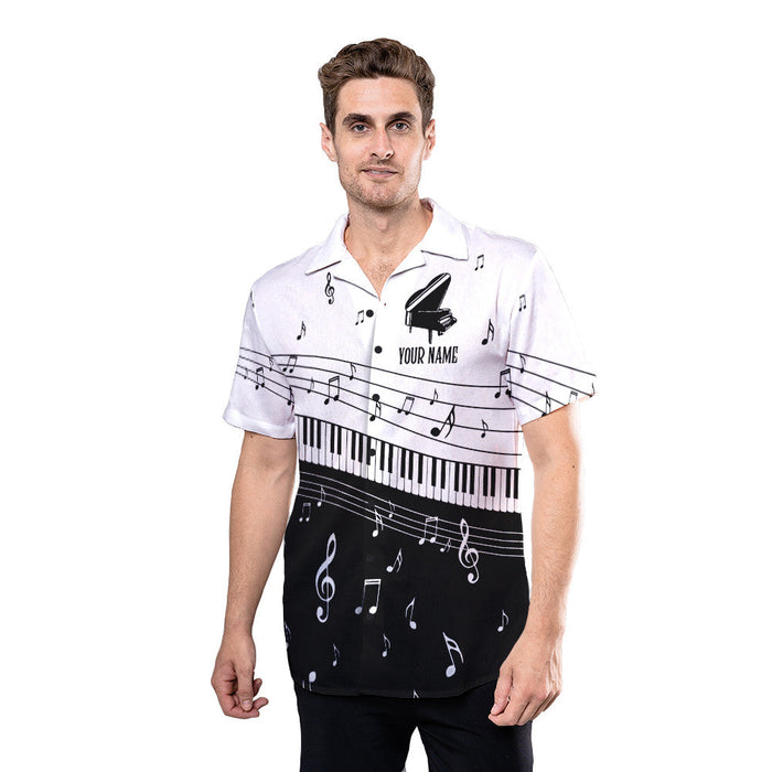 Piano Shirt - Let's Play With My Piano Custom Hawaiian Shirt RE