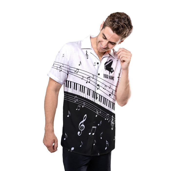 Piano Shirt - Let's Play With My Piano Custom Hawaiian Shirt RE