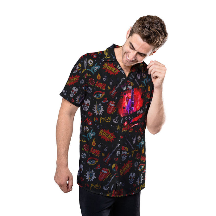 Guitar Shirt - Let's Play Electric Guitar At Rock Party Custom Hawaiian Shirt RE