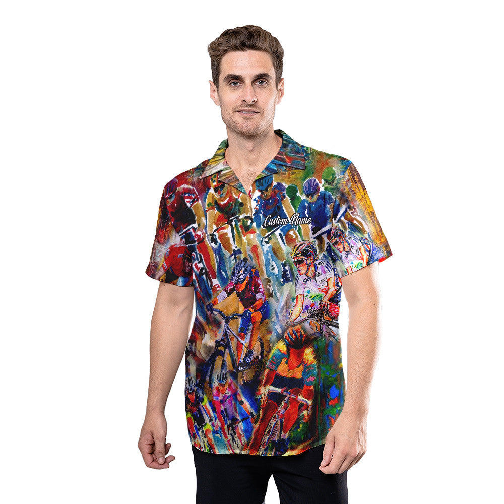 Cycling Shirt - Life Is Better On A Bicycle Custom Hawaiian Shirt RE