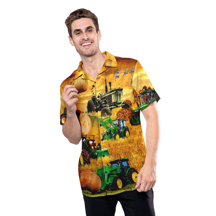 Life Is Better On The Farm Tractor Unisex Hawaiian Shirt