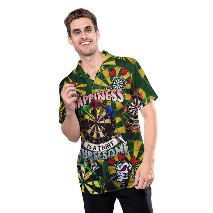 Darts Happiness Is A Tight Threesome Unisex Hawaiian Shirt