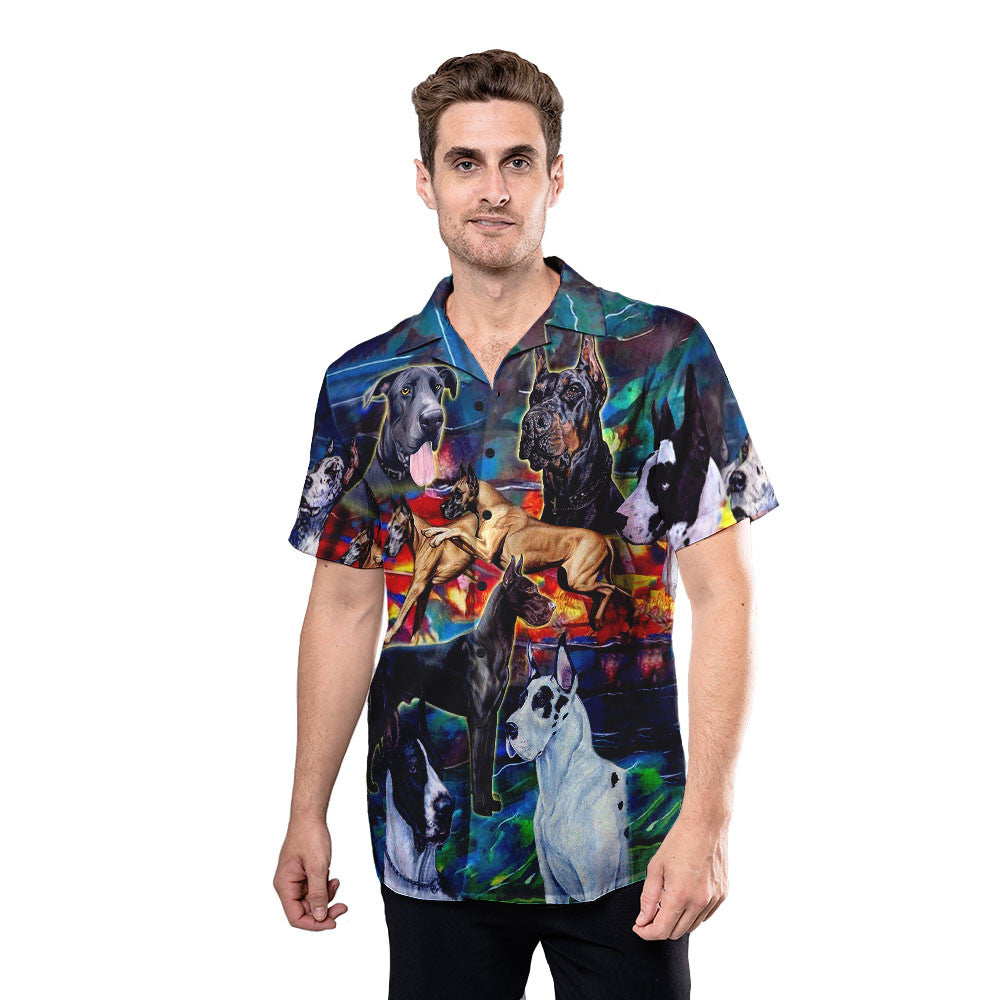 Great Dane Dog Shirt - Great Dane Unisex Hawaiian shirt