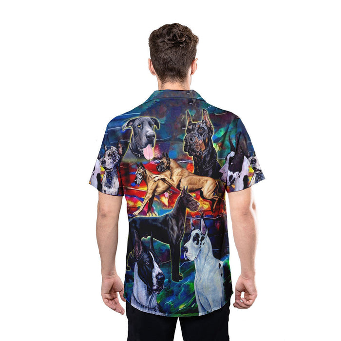 Great Dane Dog Shirt - Great Dane Unisex Hawaiian shirt