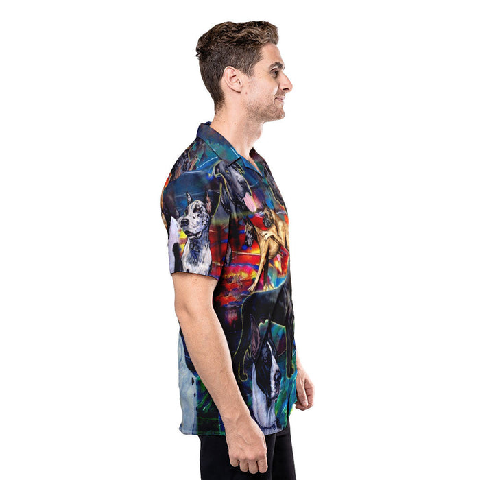 Great Dane Dog Shirt - Great Dane Unisex Hawaiian shirt