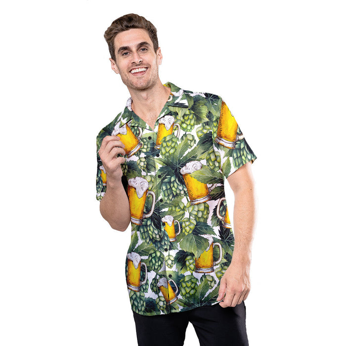 Beer Craft For This Summer Tropical Pattern - Beer Hawaiian Shirt
