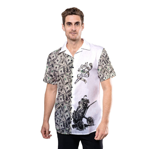 Golf Shirt - Personalized Dollar Golf Custom Hawaiian Shirt RE