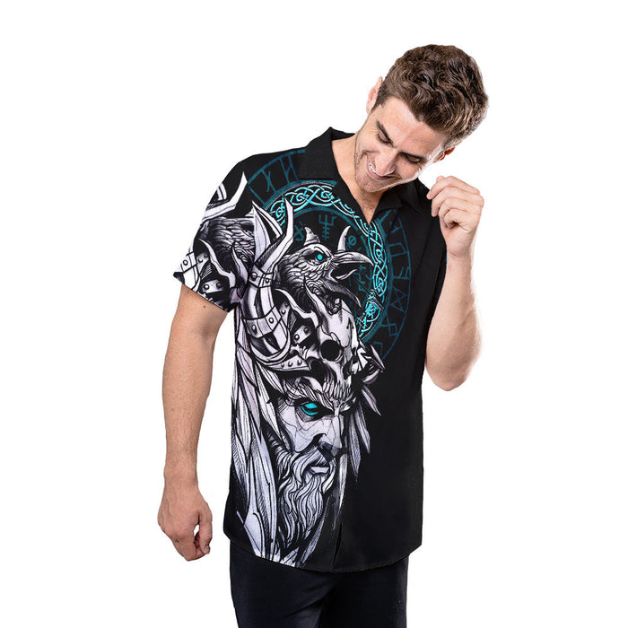 Viking Shirts - Viking Odin and Riven - The Vikings Hawaiian Shirt