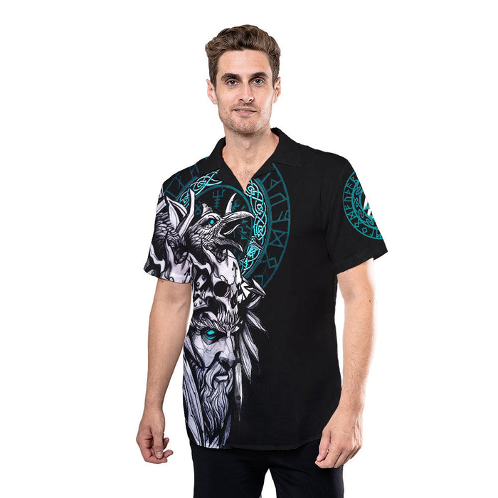 Viking Shirts - Viking Odin and Riven - The Vikings Hawaiian Shirt