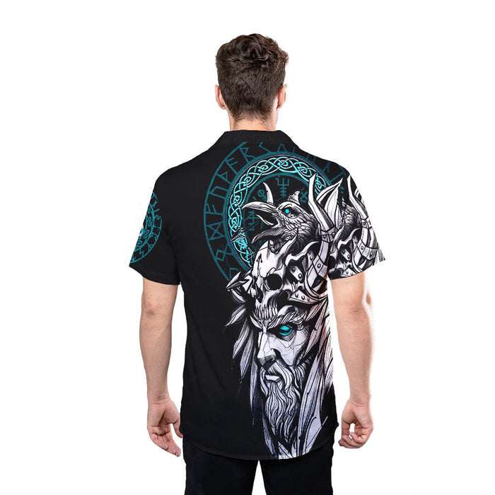 Viking Shirts - Viking Odin and Riven - The Vikings Hawaiian Shirt