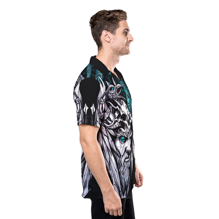 Viking Shirts - Viking Odin and Riven - The Vikings Hawaiian Shirt