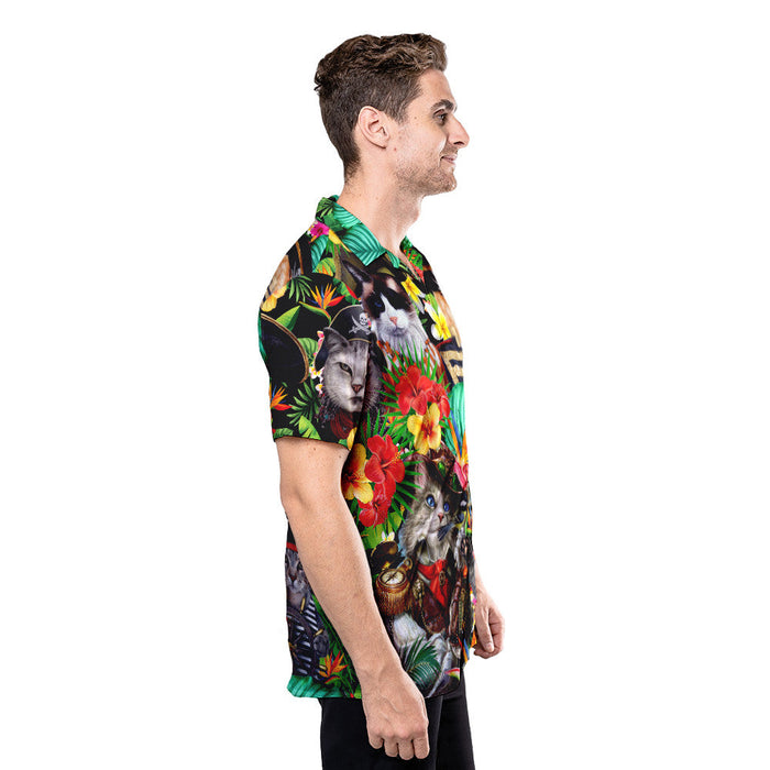It's Pirate Life For Me Cats Unisex Hawaiian Shirt