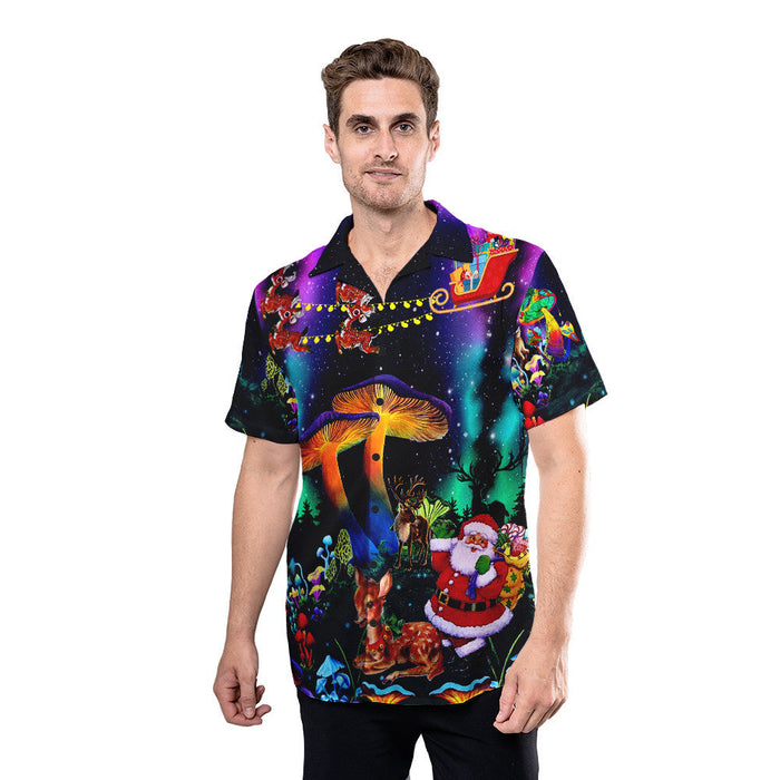 Mushroom Funny Christmas Hawaiian Shirt
