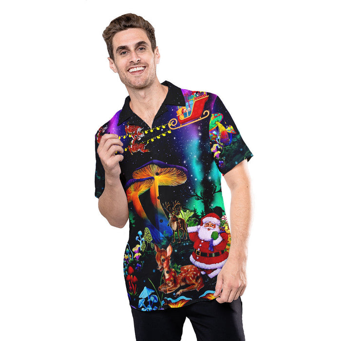 Mushroom Funny Christmas Hawaiian Shirt