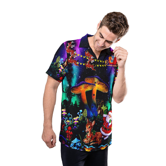 Mushroom Funny Christmas Hawaiian Shirt