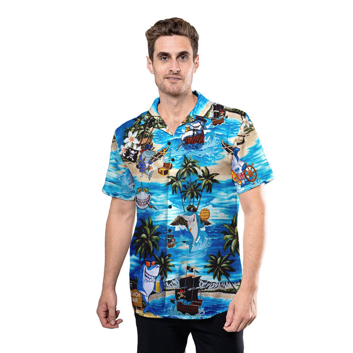 Amazing Pirate Shark Unisex Hawaiian Shirt