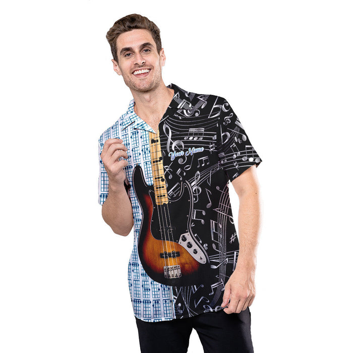 Guitar Shirt - Personalized Name Guitar Custom Hawaiian Shirt - RE