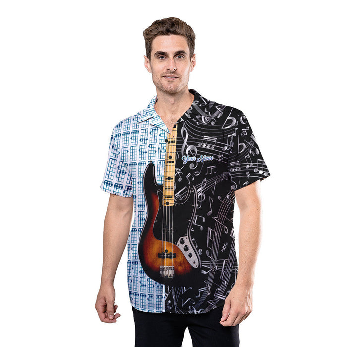 Guitar Shirt - Personalized Name Guitar Custom Hawaiian Shirt - RE