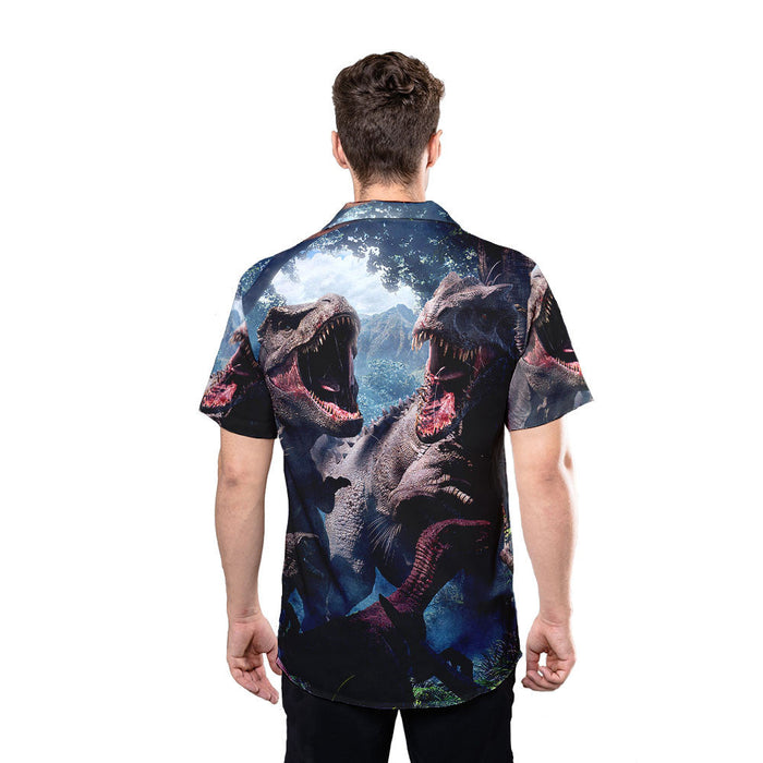 Cool Dinosaurs Aloha Hawaiian Shirts for Men and Women