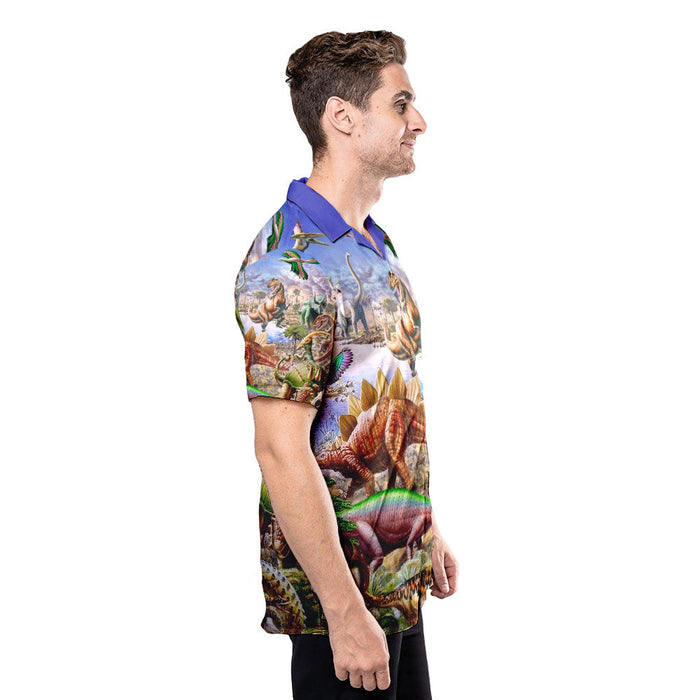 Dinosaurs World Aloha Hawaiian Shirts for Men and Women