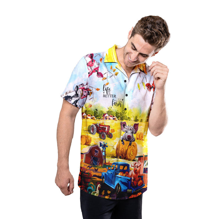 Happy Farmer Unisex Hawaiian Shirt