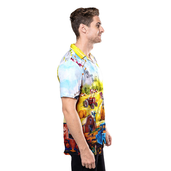 Happy Farmer Unisex Hawaiian Shirt