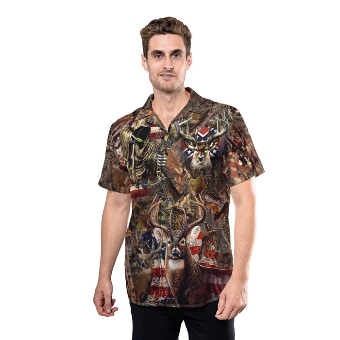 Deer Hunting Shirts - Awesome Deer Hunting - Hunting Hawaiian Shirt