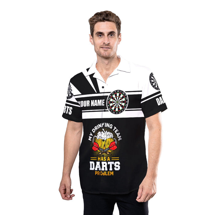 Darts Shirt - My Drinking Team Has A Darts Problem Custom Hawaiian Shirt RE