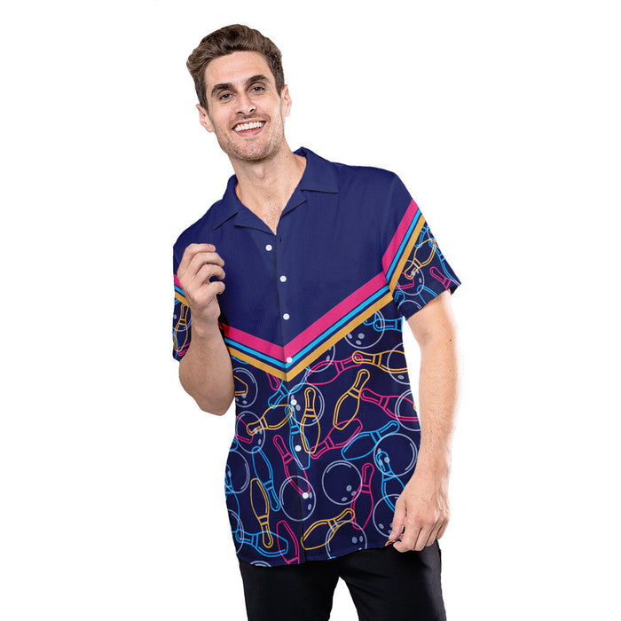 Unique Bowling Shirts - Bowling Pattern Hawaiian Shirt RE