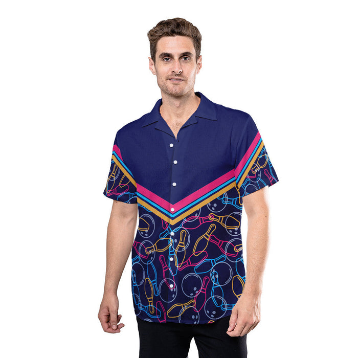 Unique Bowling Shirts - Bowling Pattern Hawaiian Shirt RE